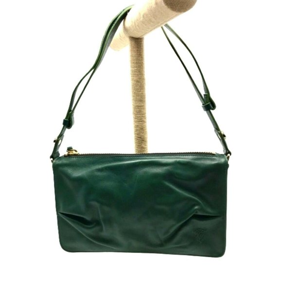 TRE VERO Convertible Cowhide Leather Handbag in Sp - Picture 2 of 11